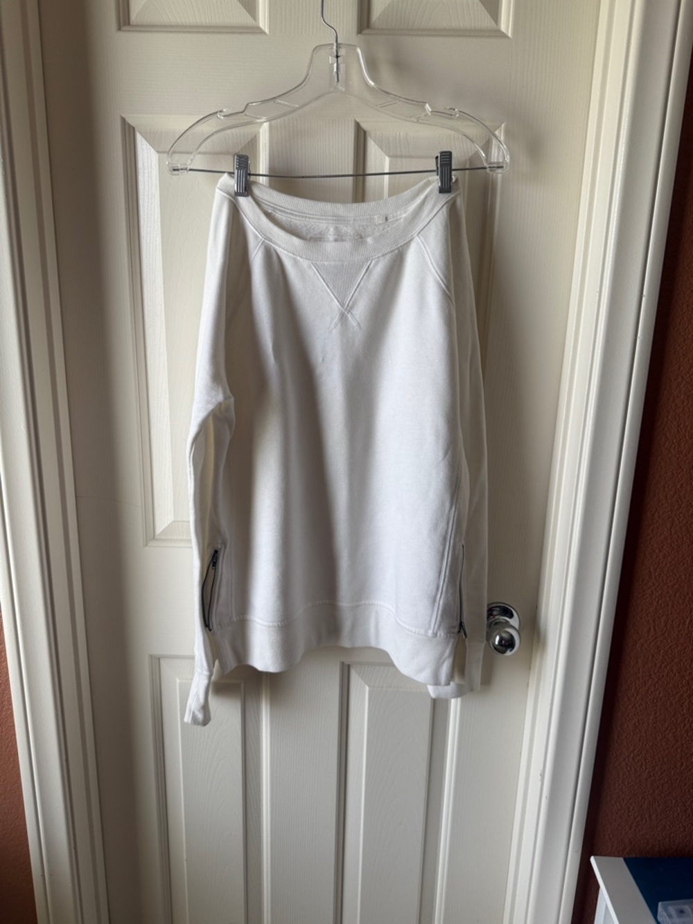 Women's White Off-Shoulder Pullover Top